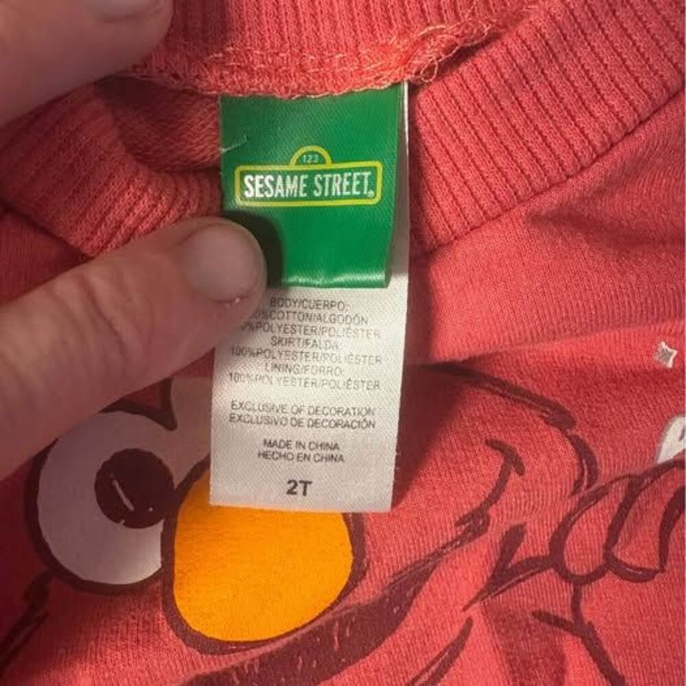 Sesame Street Elmo Dress Size 2T - Picture 2 of 3